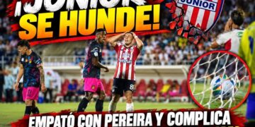 JUNIOR SE HUNDE! EMPATÓ CON PEREIRA Y COMPLICA SU CLASIFICACIÓN A LOS CUADRANGULARES.